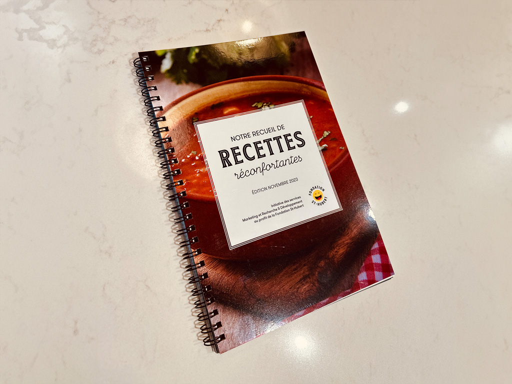 Endos du livre de recettes